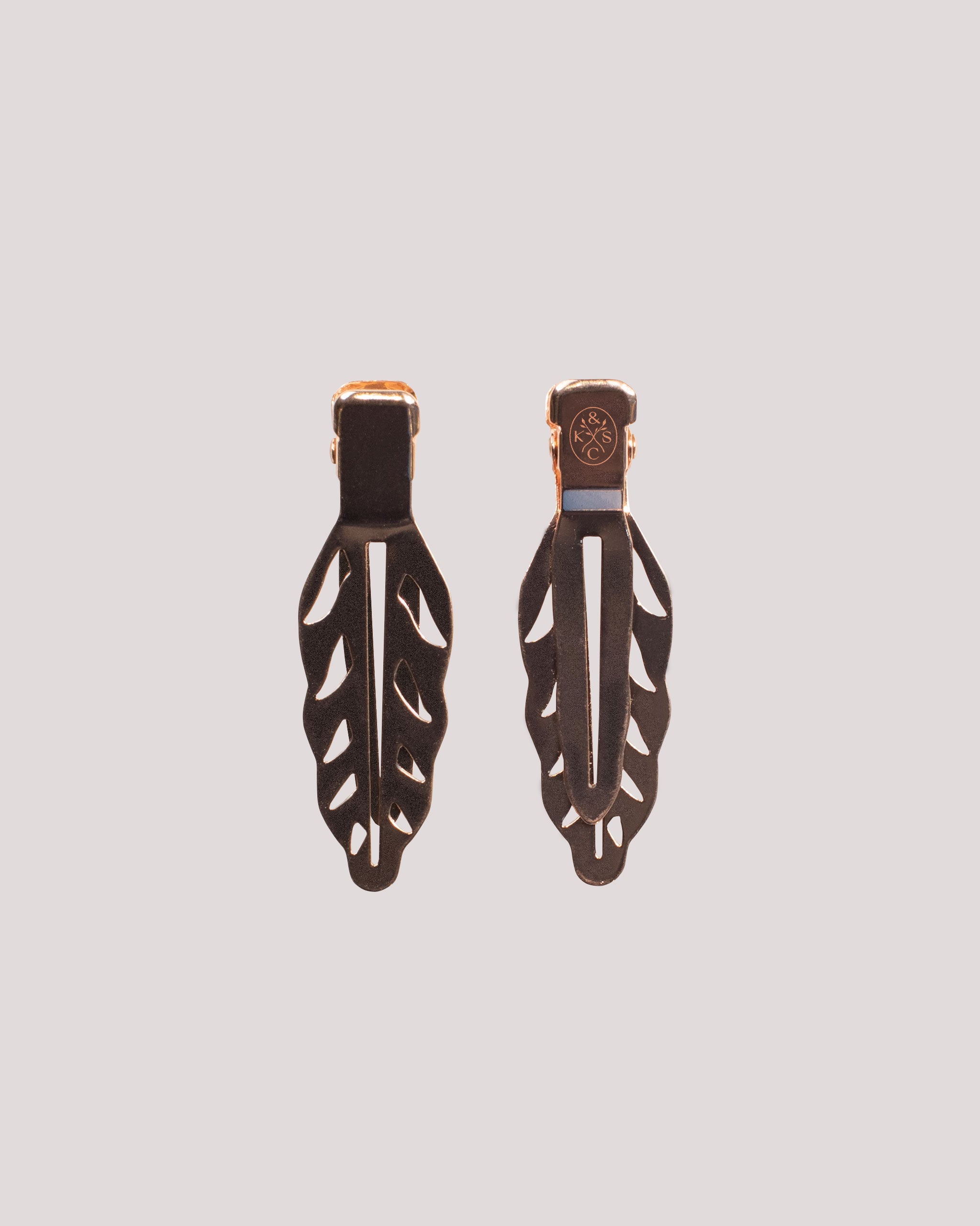 Leaf Hair Clips Gold (4-Pack)